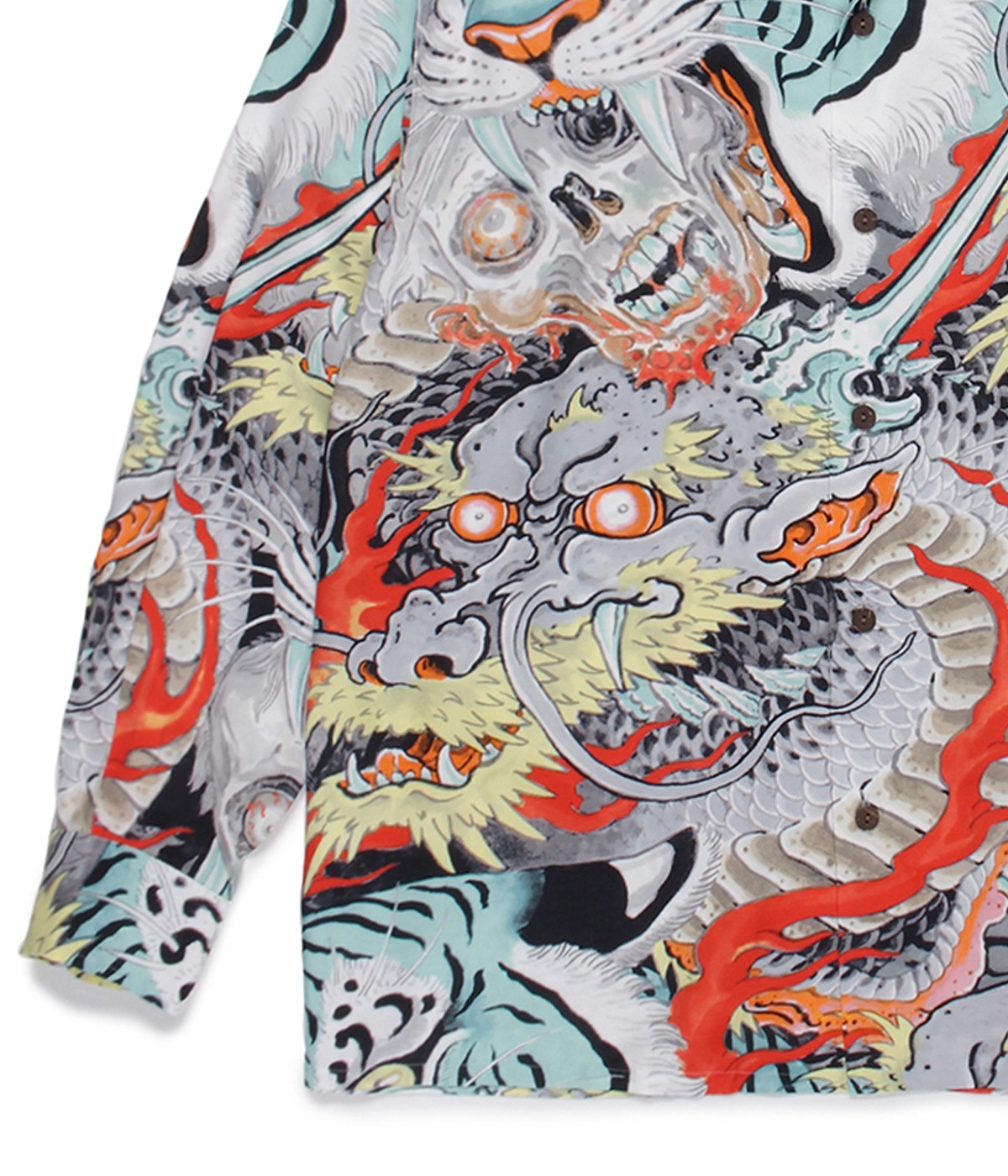 TIM LEHI / HAWAIIAN SHIRT L/S (TYPE-1)【BLUE】｜WACKO MARIA 