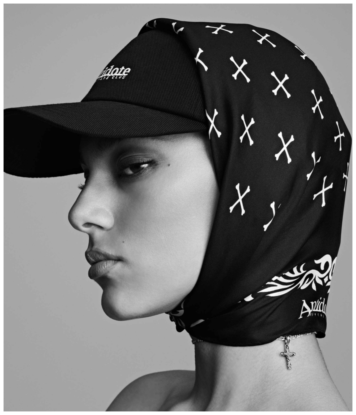 Silk Bandana【BLACK】