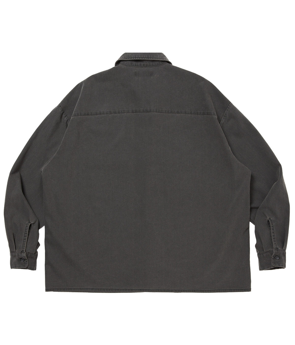 Pigment Coating T/R Twill L/S Work Shirt【DUSTY BLACK】