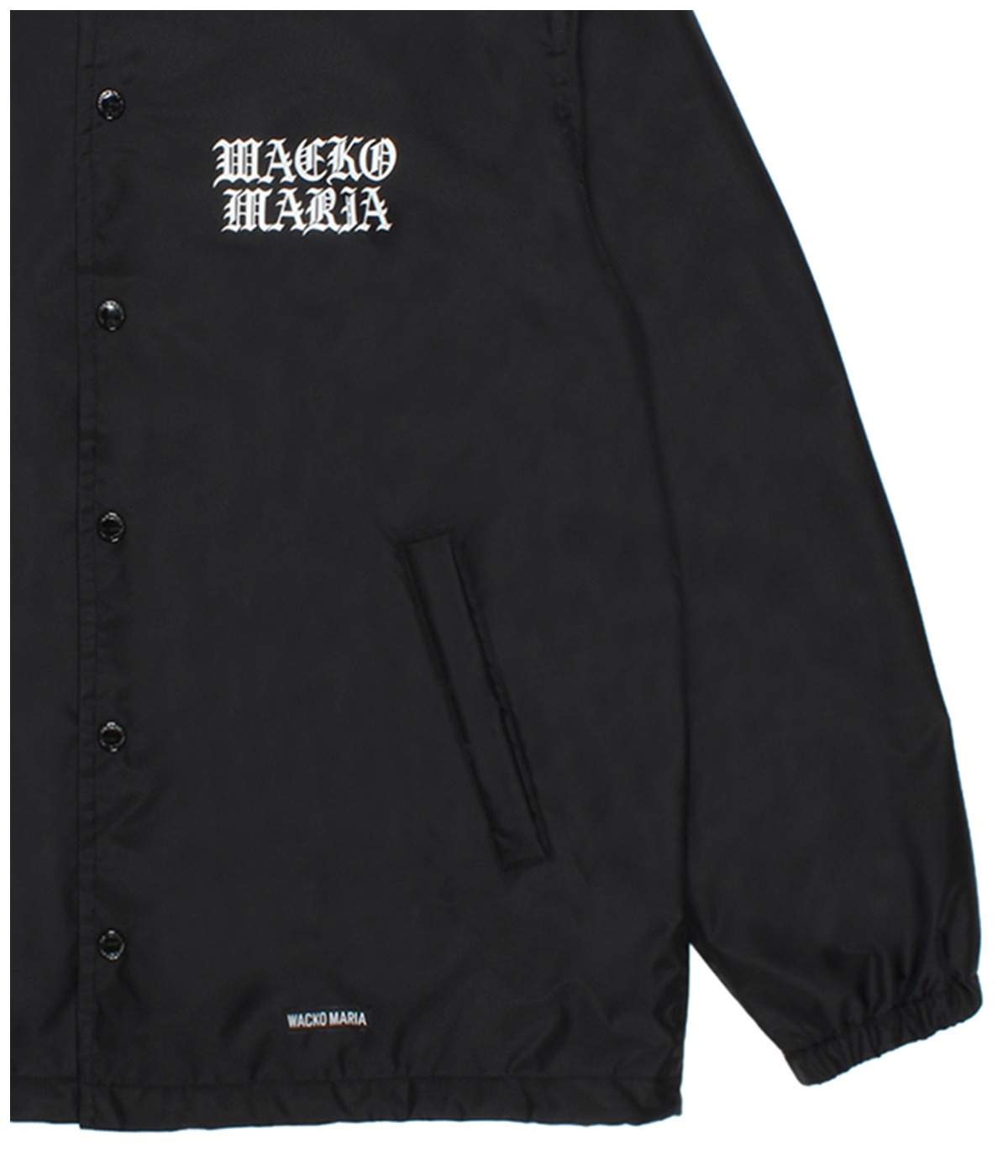 希少　DEATH ROW RECORDS ナイロンコーチジャケット DEATH ROW RECORDS / COACH JACKET【BLACK】｜WACKO MARIA