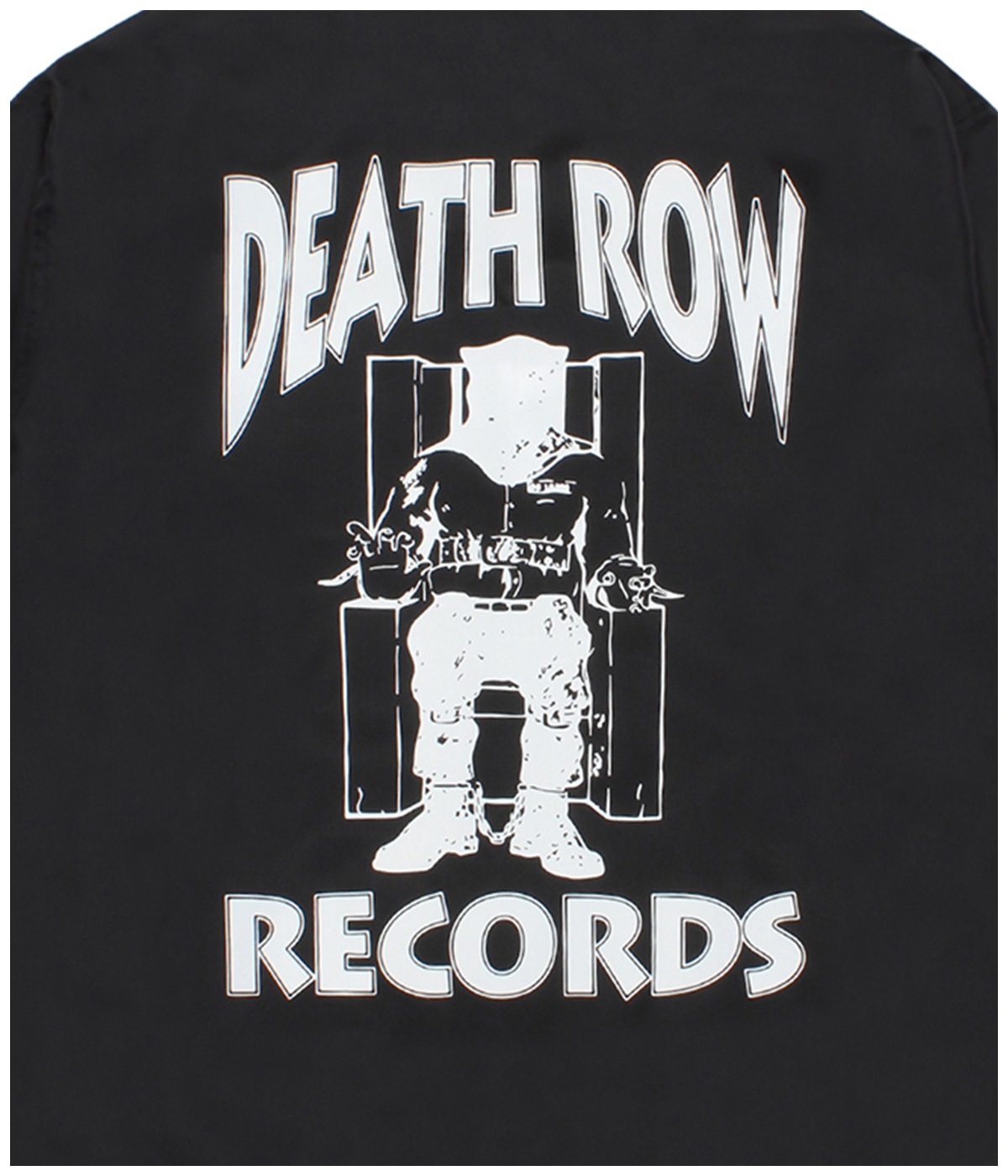 希少　DEATH ROW RECORDS ナイロンコーチジャケット TIGHT / DEATH ROW RECORDS / COACH JACKET（BLACK）