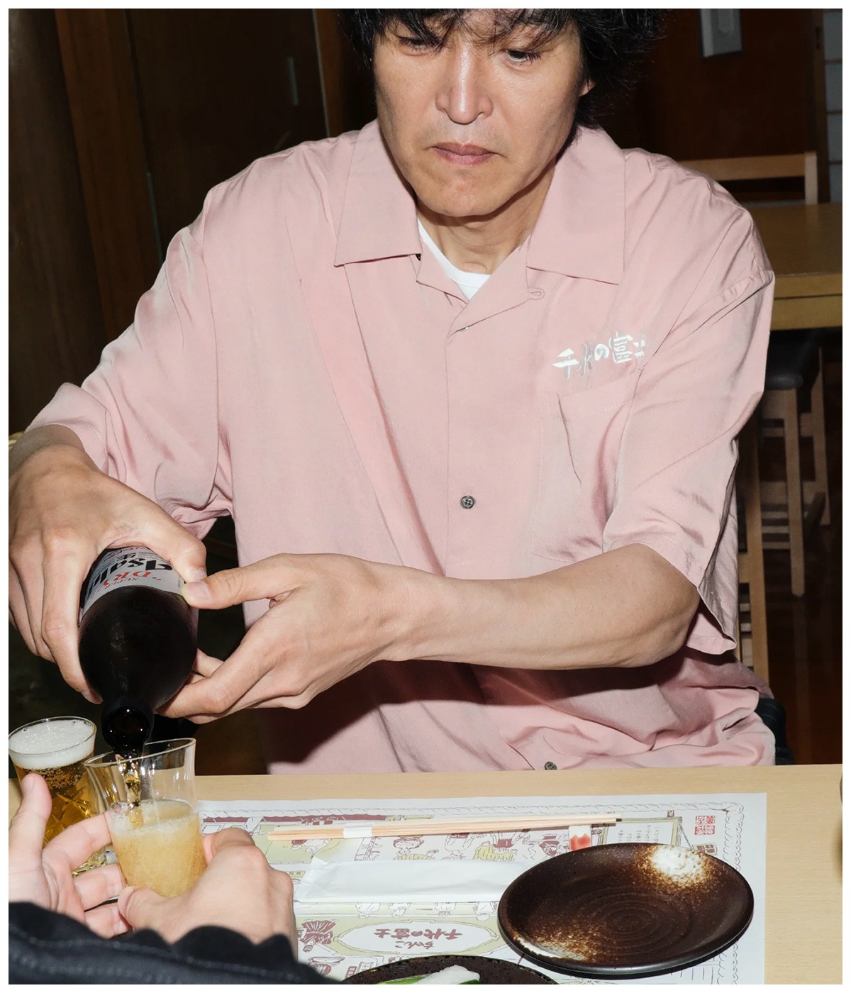 千代の富士×BUENA VISTA / El wolf solitario s/s shirt【PINK】