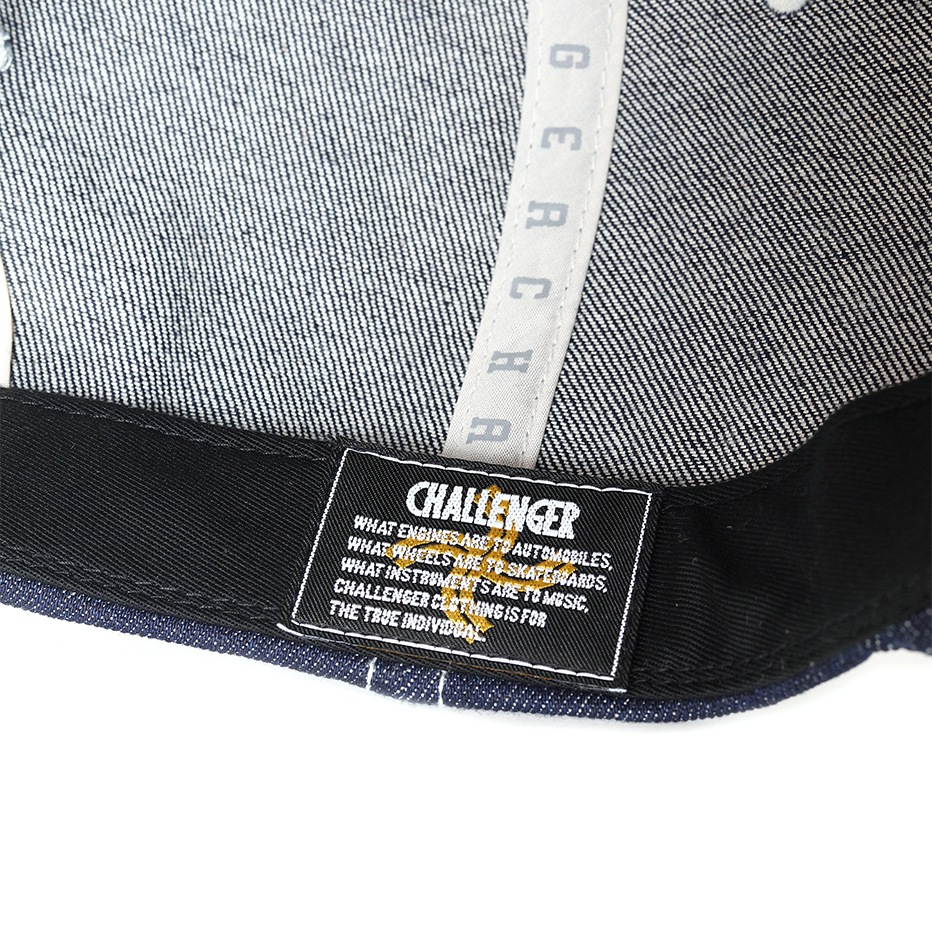 DENIM C PATCH CAP【WASED INDIGO】｜CHALLENGER｜MELTING POT（正規