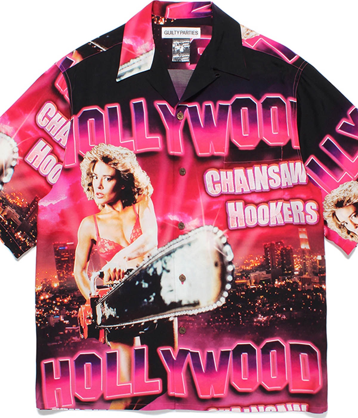 HOLLYWOOD CHAINSAW HOOKERS / S/S HAWAIIAN SHIRT (TYPE-1)【COLOR