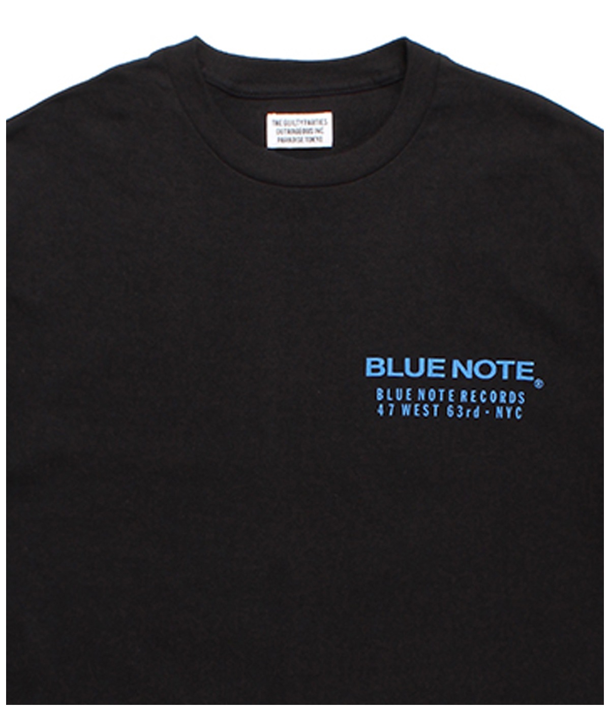 BLUE NOTE / CREW NECK T-SHIRT (TYPE-2)【BLACK】｜WACKO MARIA