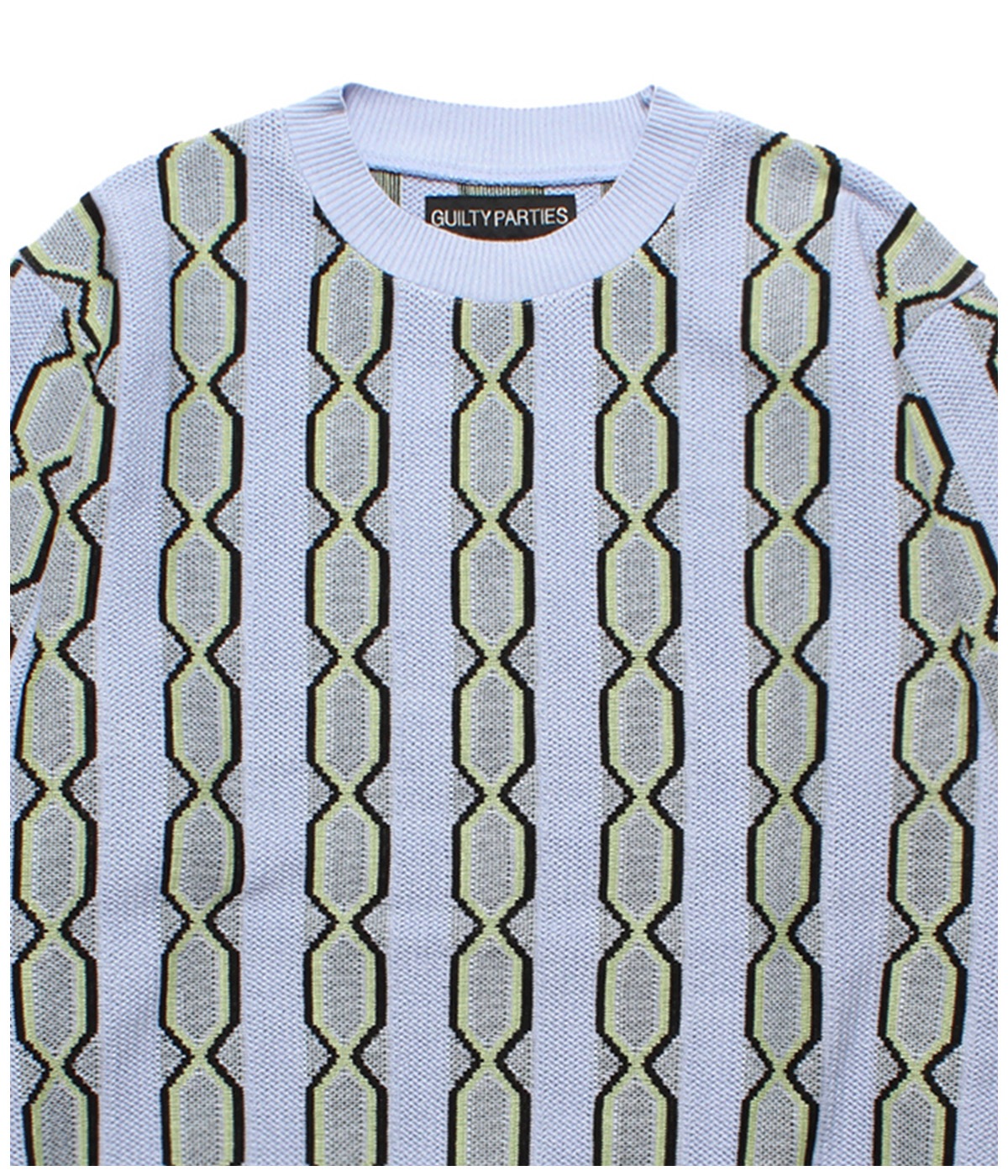 STRIPED JACQUARD KNIT SWEATER (TYPE-2)【BLUE】｜WACKO MARIA