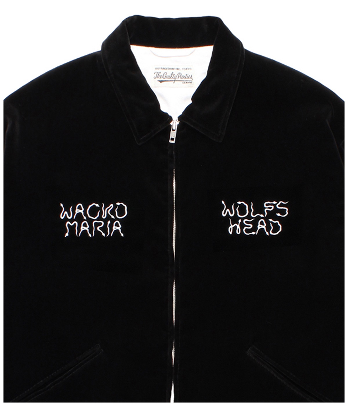 wackomaria WOLF'S HEAD チノ トラウザー M 黒 WOLF'S HEAD / ROCKABILLY PANTS (TYPE-3)【BLACK-BLACK】｜WACKO