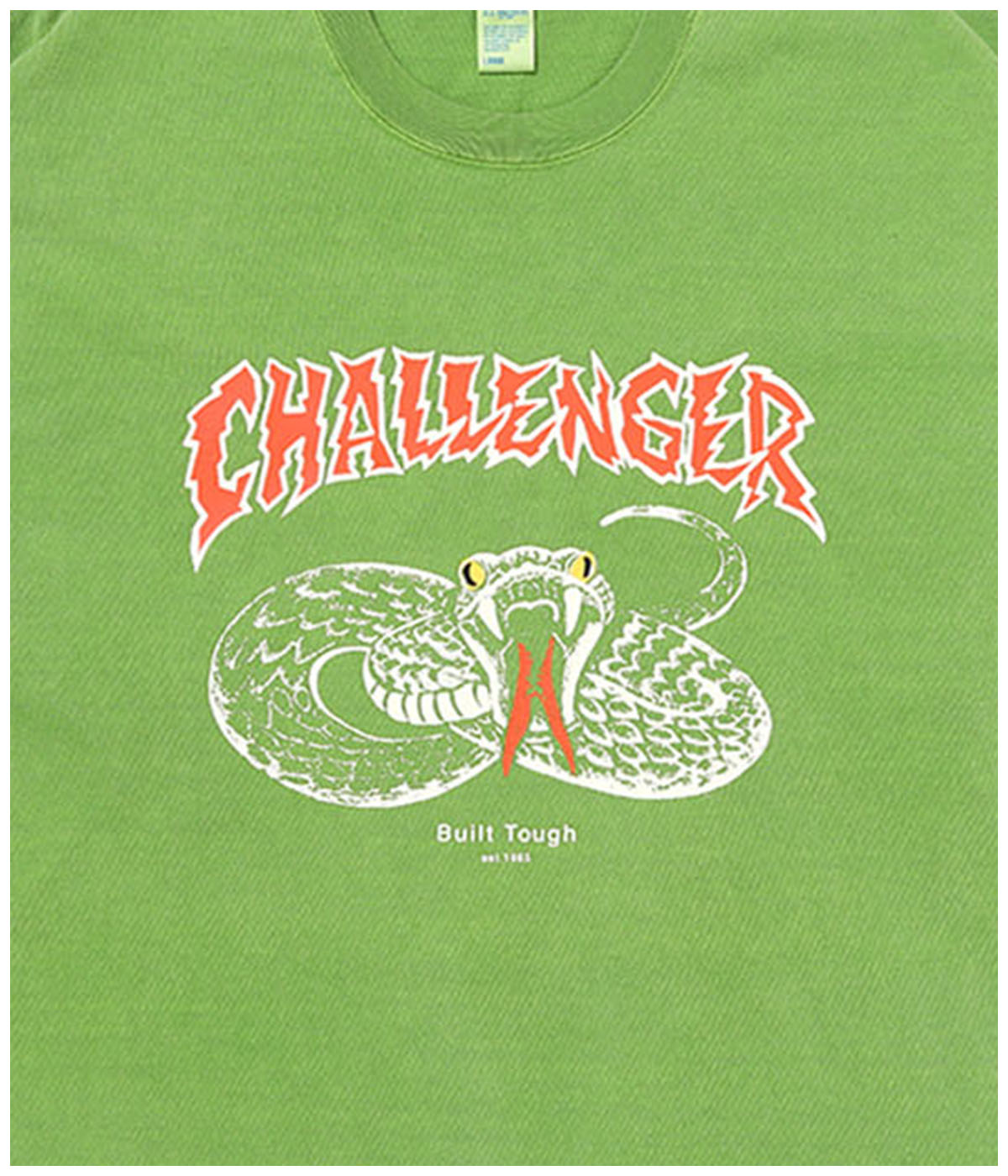 L/S PIGMENT SNAKE TEE【GREEN】