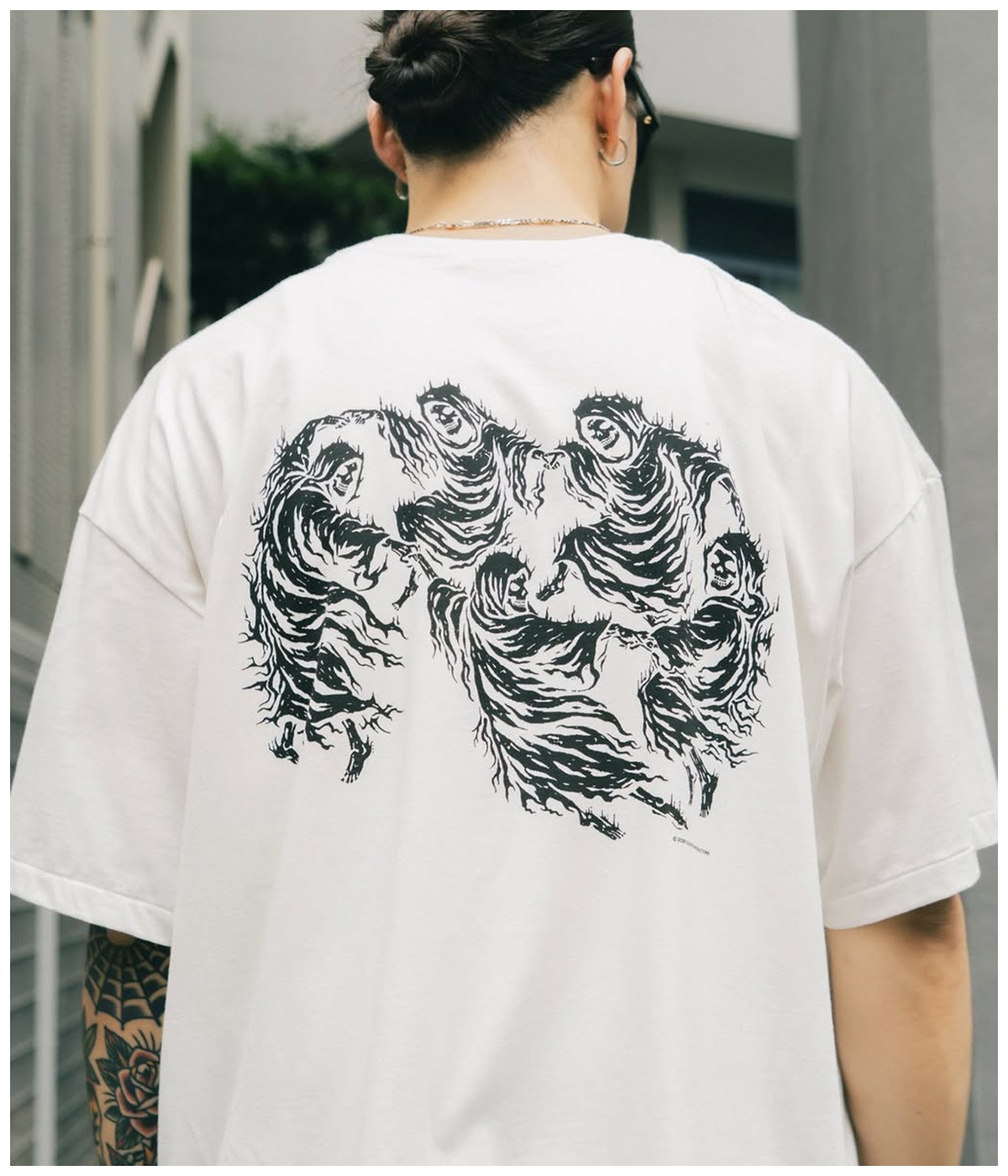 Print S/S Tee - DANCE【WHITE】