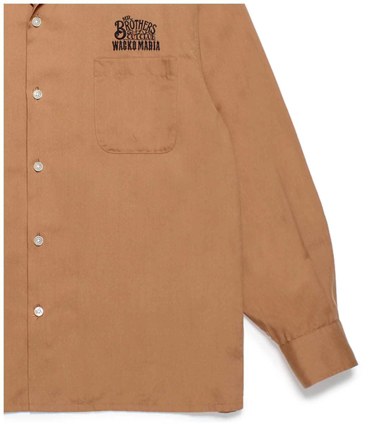 MR.BROTHERS CUT CLUB / 50'S SHIRT【BROWN】｜WACKO MARIA