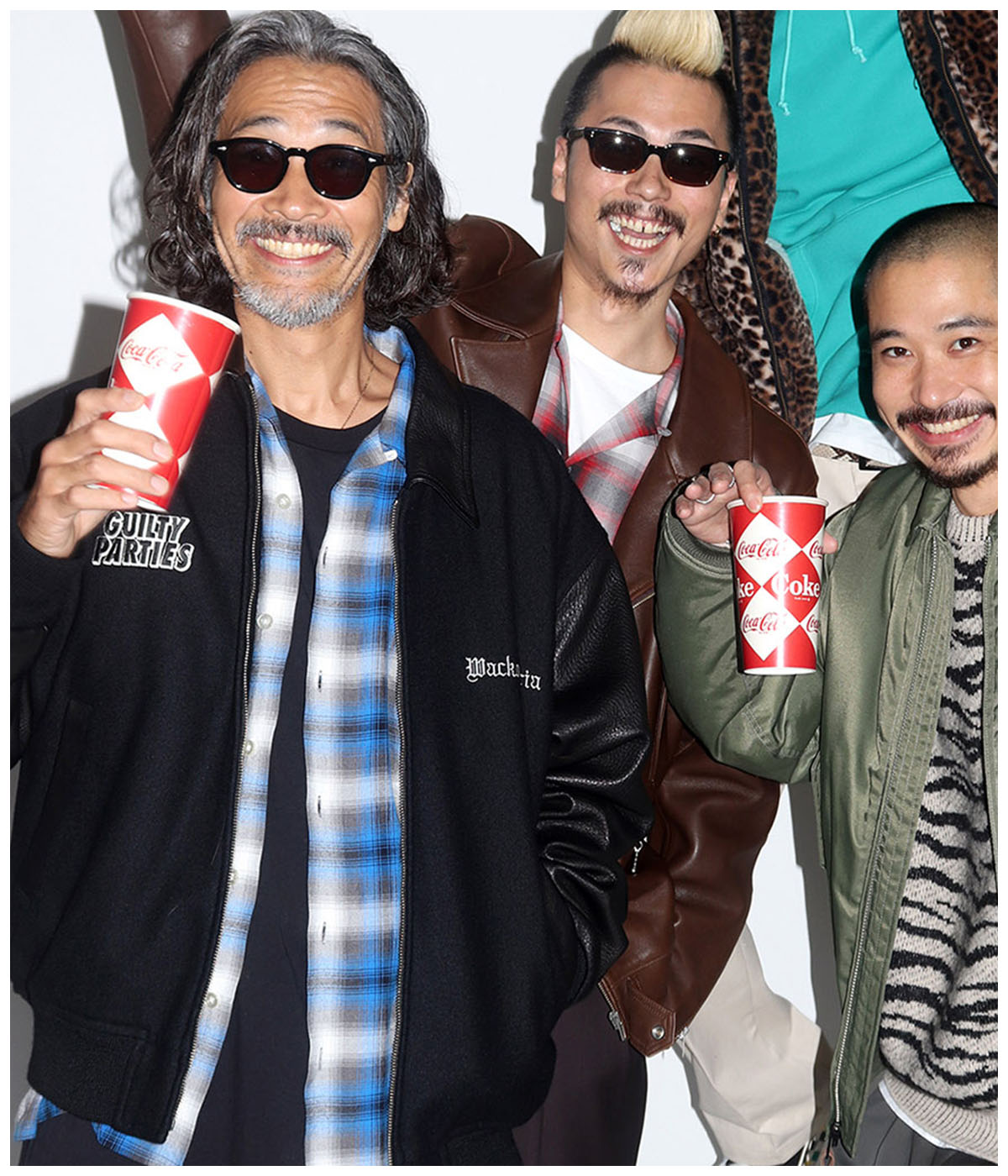 OMBRE CHECK OPEN COLLAR SHIRT (TYPE-1)【BLUE】