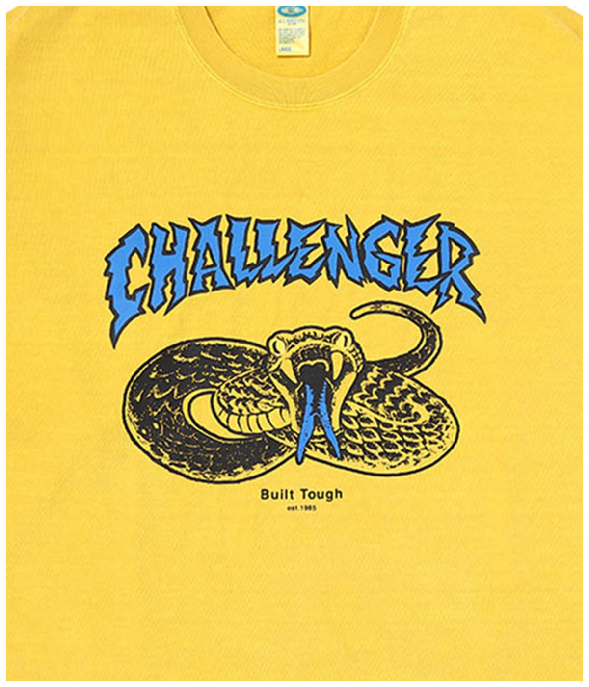 L/S PIGMENT SNAKE TEE【YELLOW】