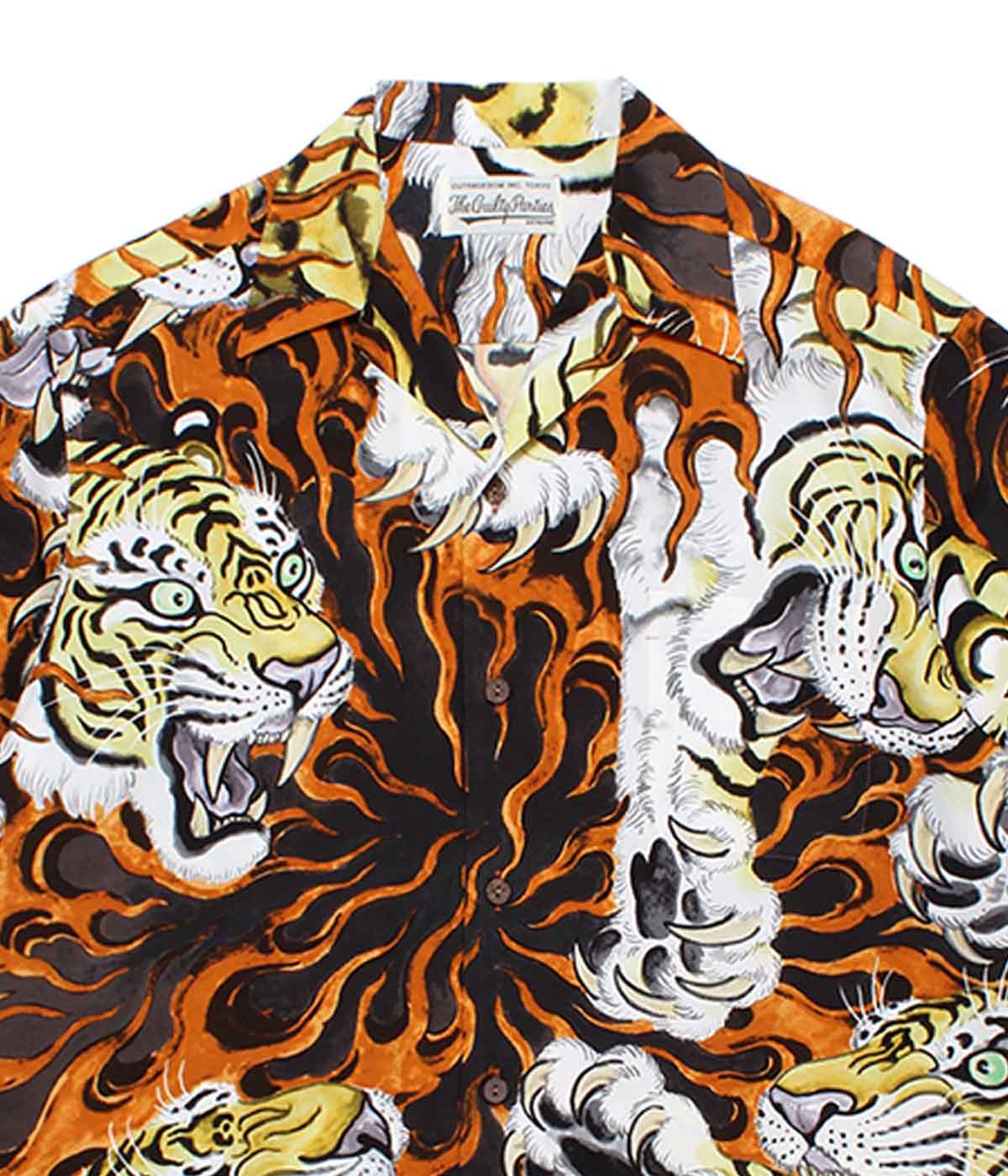 TIM LEHI / S/S HAWAIIAN SHIRT (TYPE-1)【BROWN】｜WACKO MARIA 