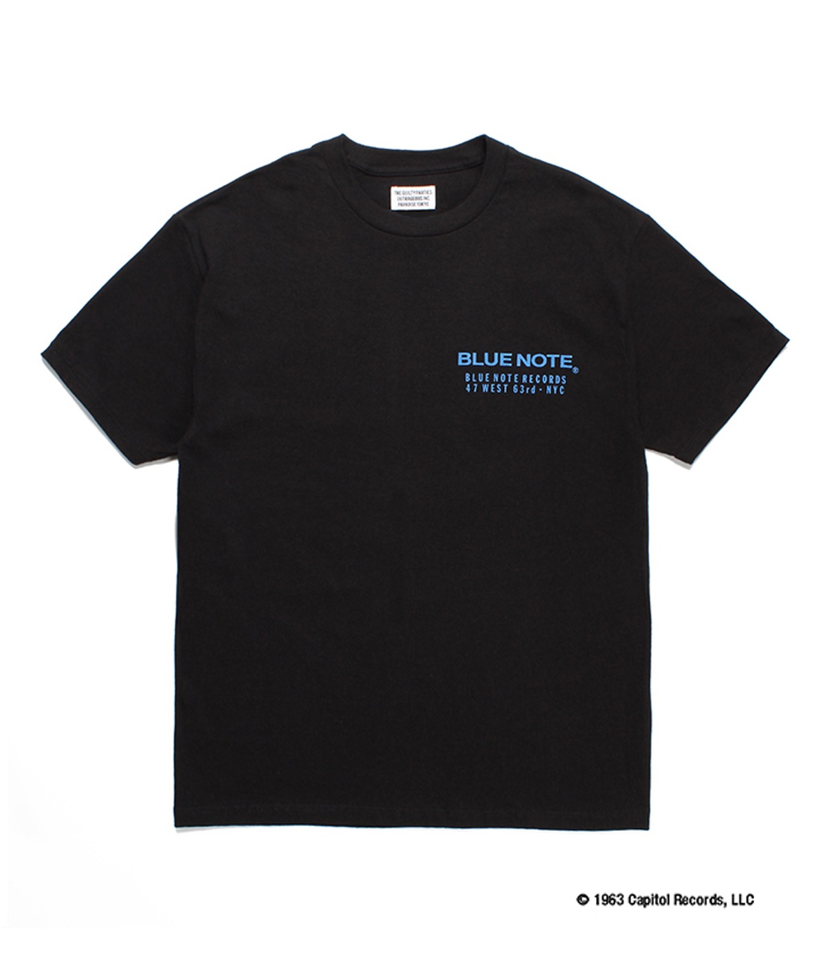 BLUE NOTE / CREW NECK T-SHIRT (TYPE-1)【BLACK】｜WACKO MARIA