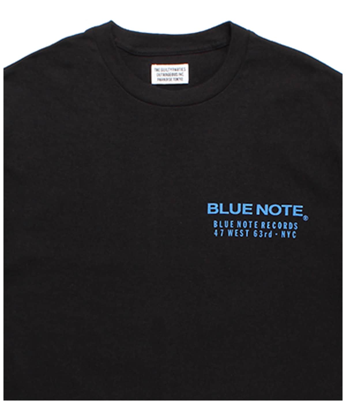 BLUE NOTE / CREW NECK T-SHIRT (TYPE-1)【BLACK】｜WACKO MARIA