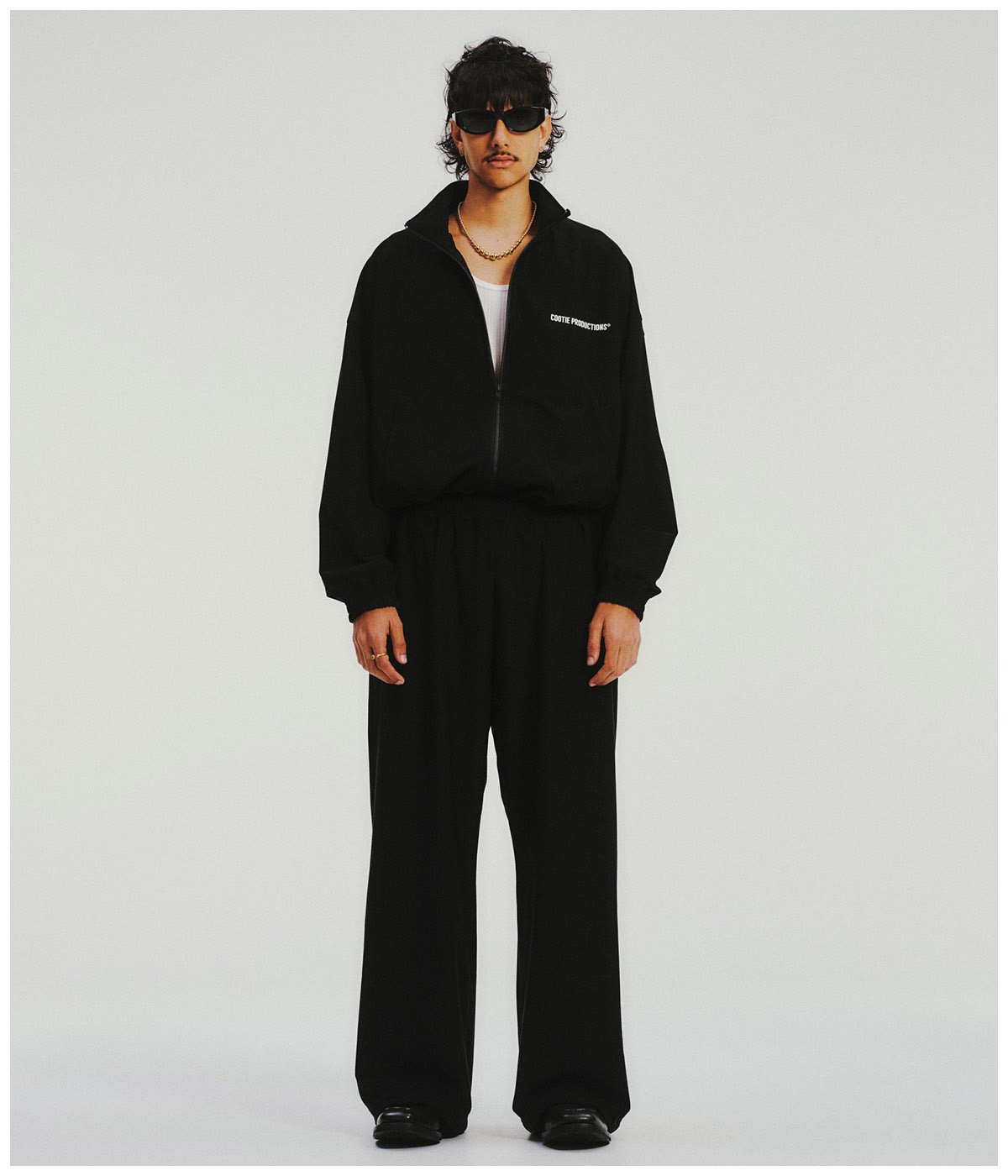 26ss Lサイズ COOTIE Frost Weave Track Pants Frost Weave Track Pants【BLACK】｜COOTIE PRODUCTIONS®︎｜MELTING