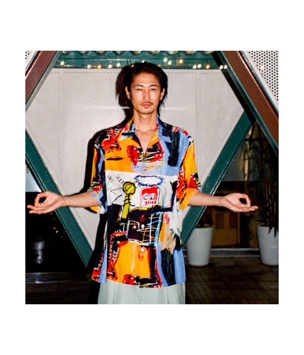 JEAN-MICHEL BASQUIAT / S/S HAWAIIAN SHIRT (TYPE-1)【ONE】｜WACKO