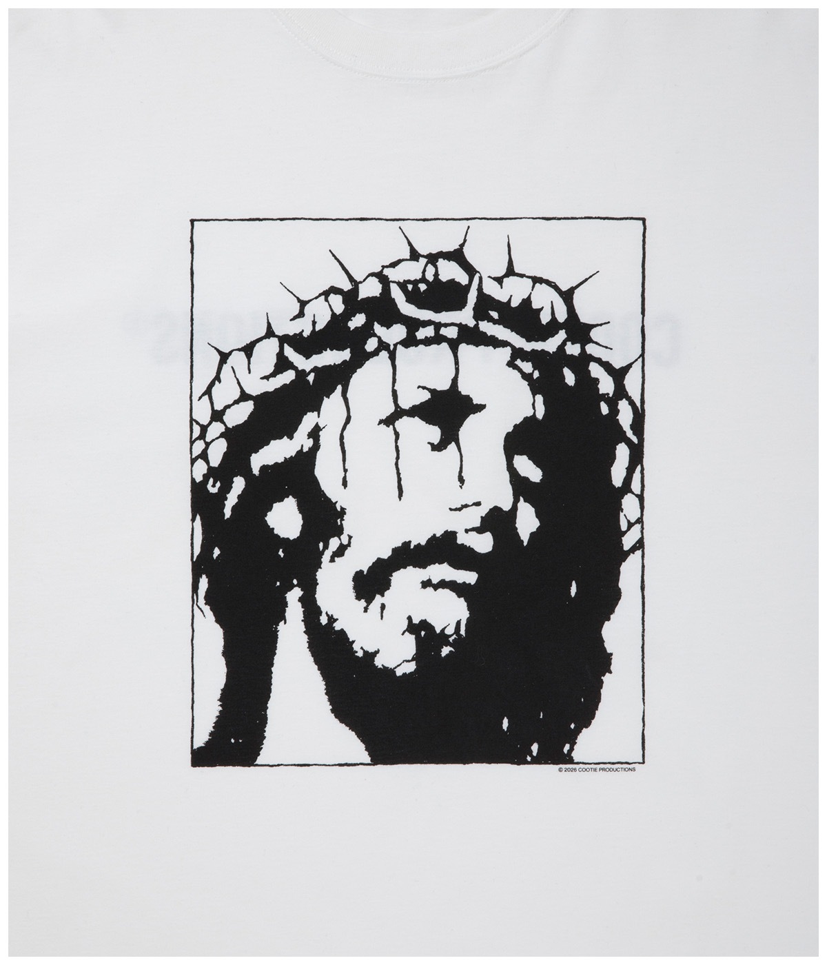 Print S/S Tee - JESUS【WHITE】