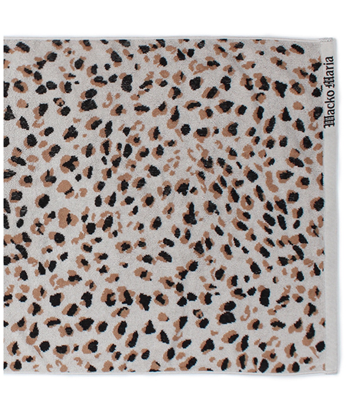 LEOPARD JACQUARD BEACH TOWEL【GRAY】