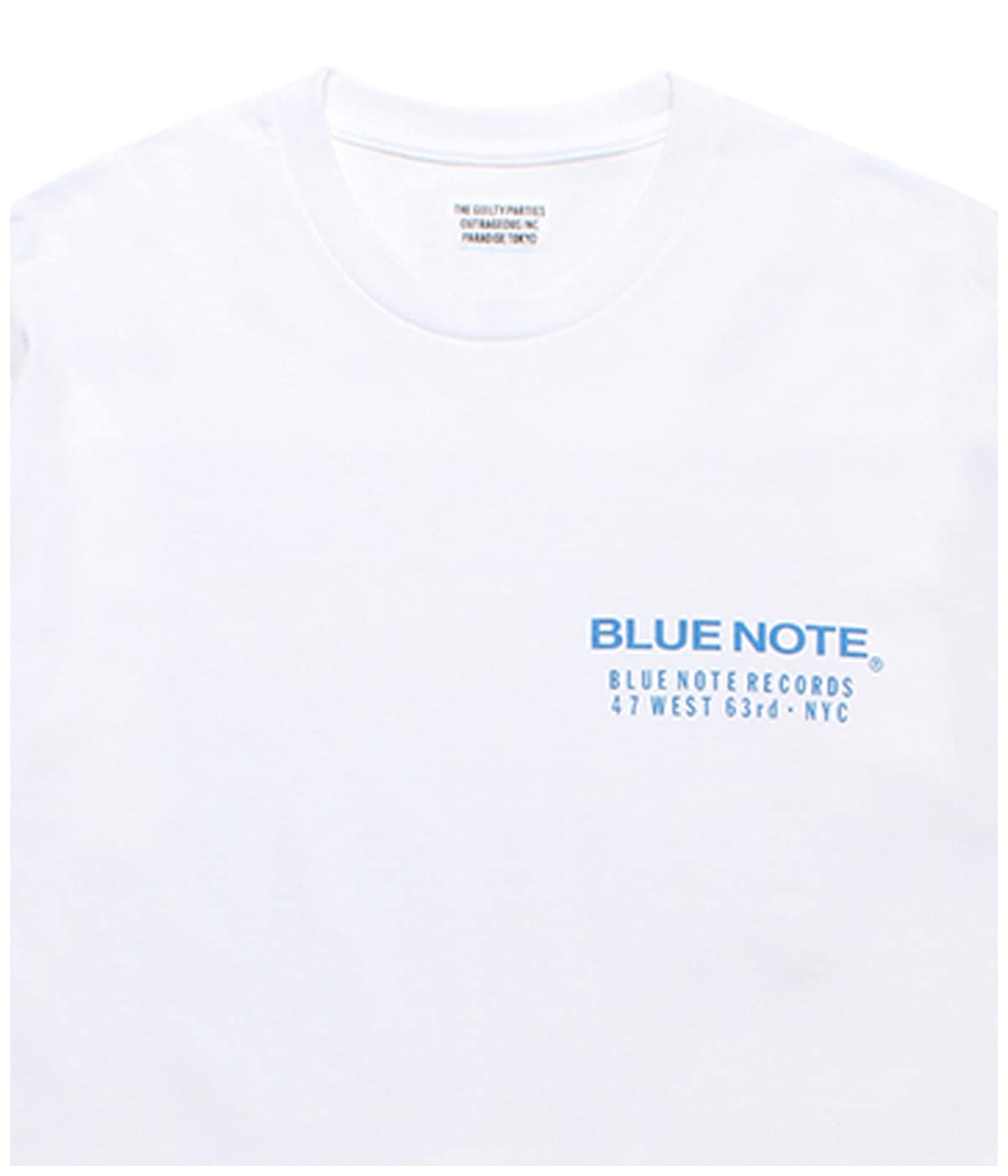 BLUE NOTE / CREW NECK T-SHIRT (TYPE-1)【WHITE】｜WACKO MARIA