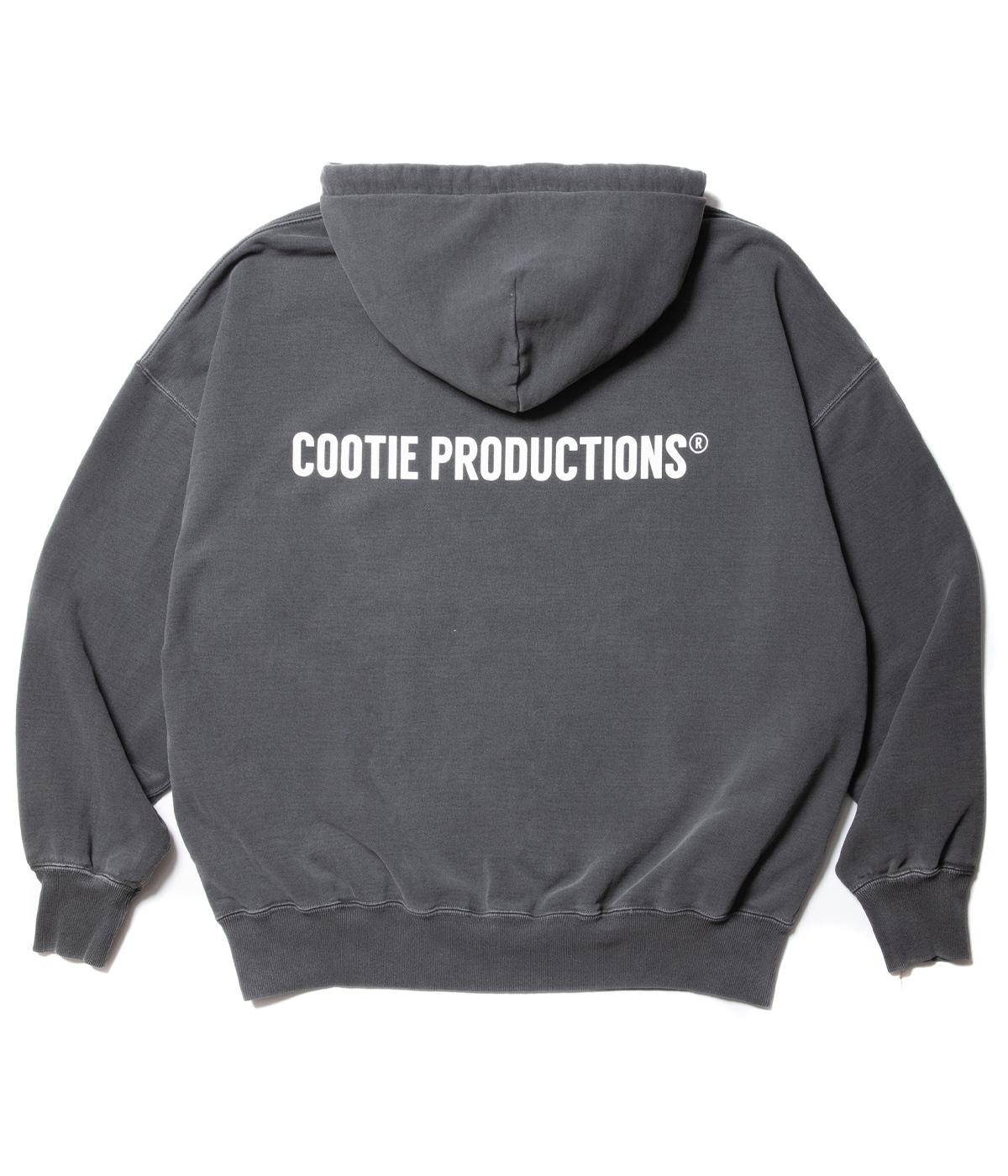 Pigment Dyed Open End Yarn Sweat Hoodie【BLACK】｜COOTIE