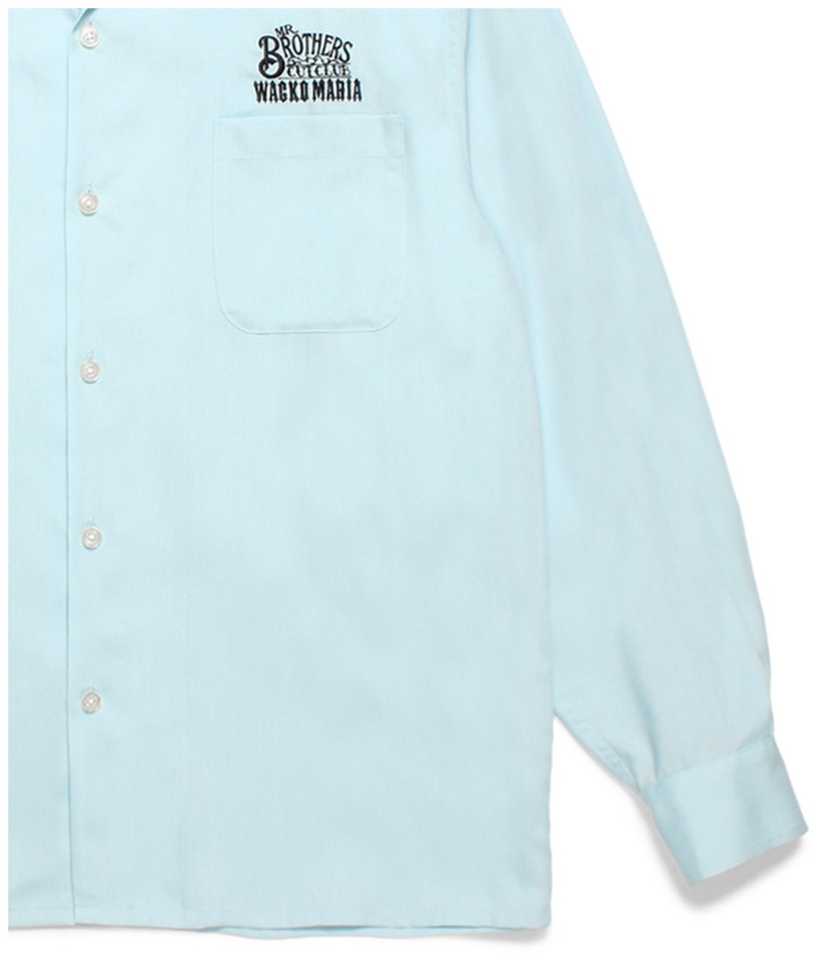 Wacko Maria Mr. Brothers 50's Shirt BLUE WACKO MARIA MR.BROTHERS