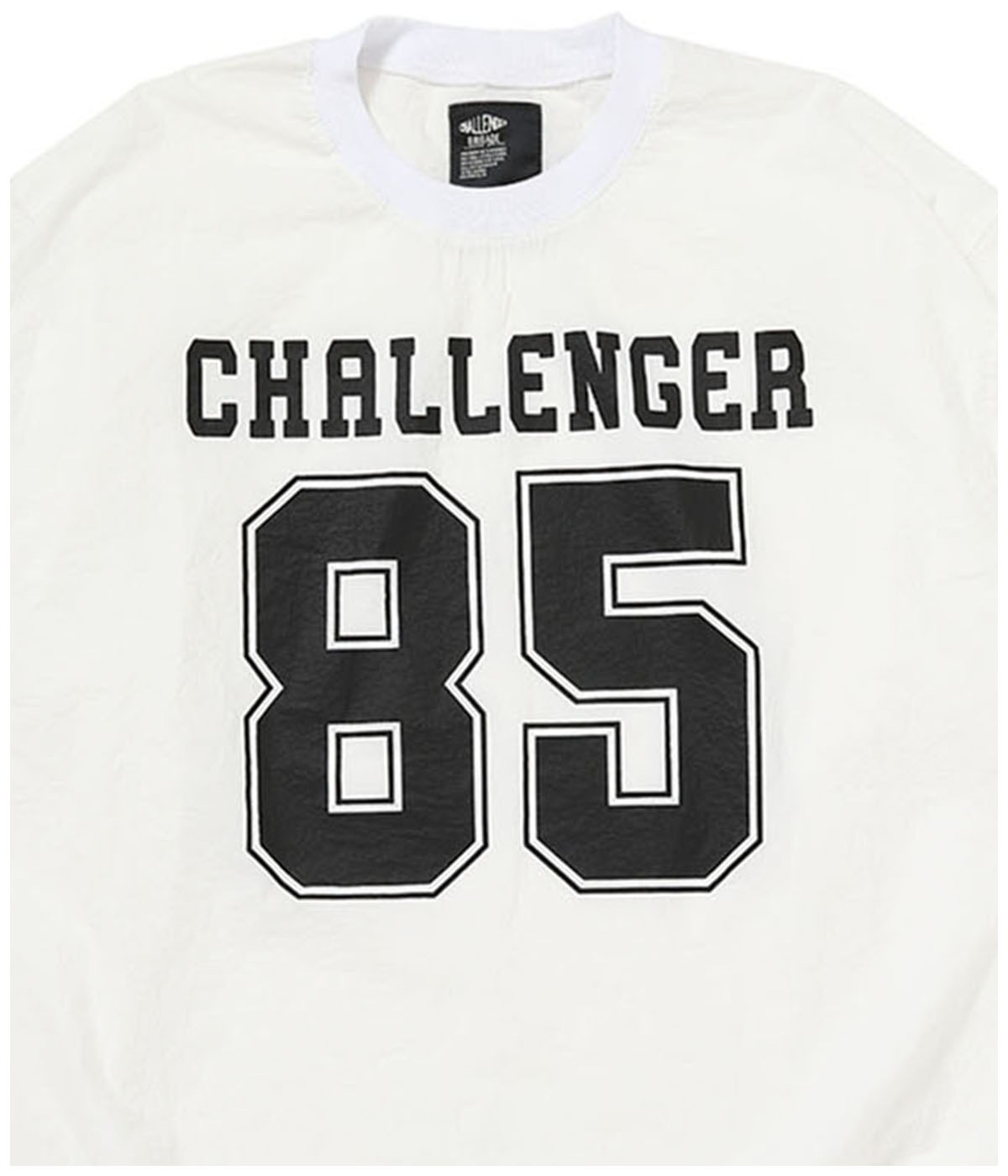 L/S NUMBERS WIND CREW【WHITE】｜CHALLENGER｜MELTING POT（正規取扱