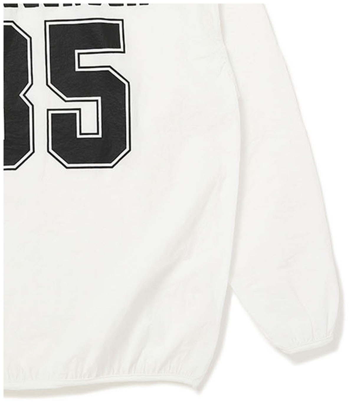 L/S NUMBERS WIND CREW【WHITE】｜CHALLENGER｜MELTING POT（正規取扱