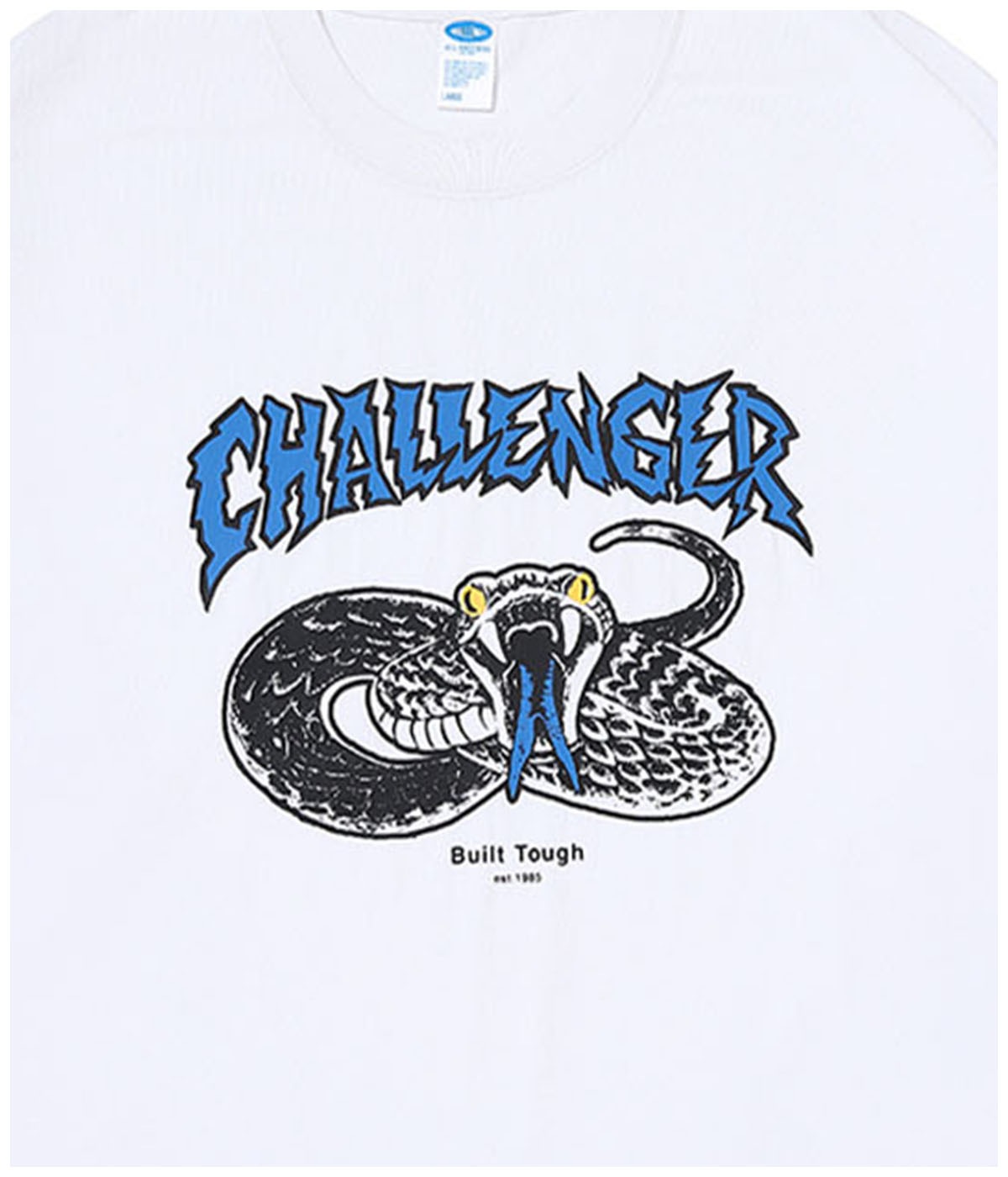 L/S PIGMENT SNAKE TEE【WHITE】