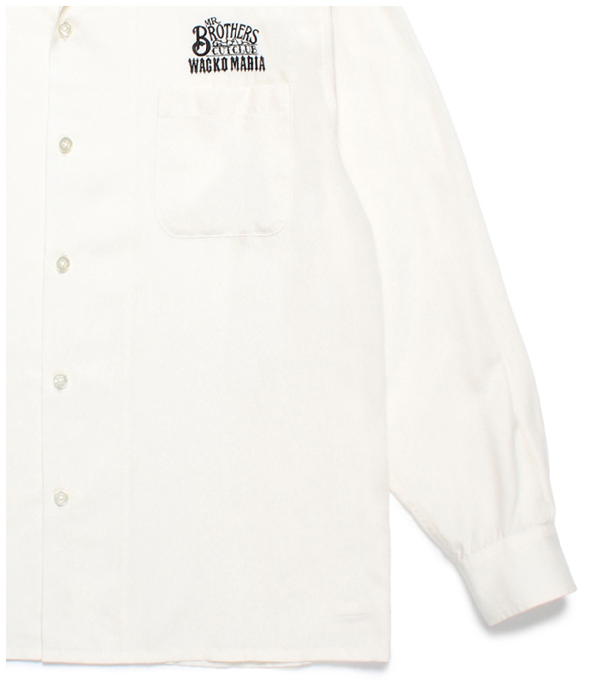 MR.BROTHERS CUT CLUB / 50'S SHIRT【WHITE】｜WACKO MARIA