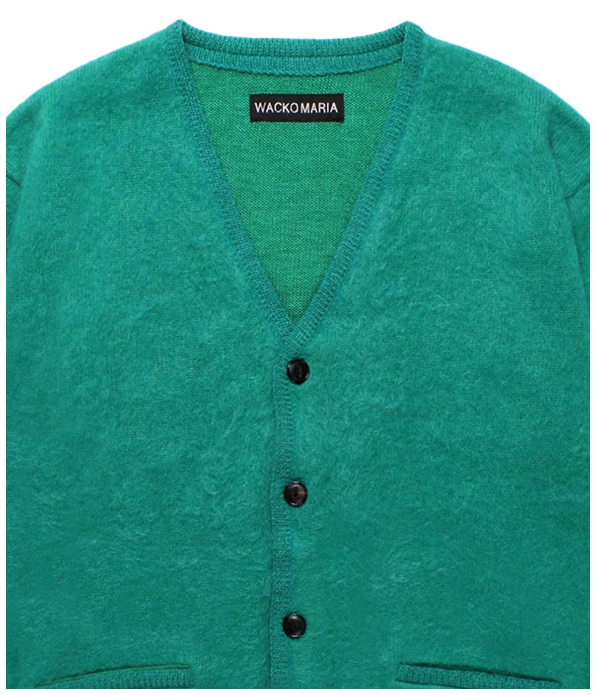 トップス WACKO MARIA RECORDS CARDIGAN GREEN L CLASSIC KNIT CARDIGAN【GREEN】｜WACKO MARIA｜MELTING POT
