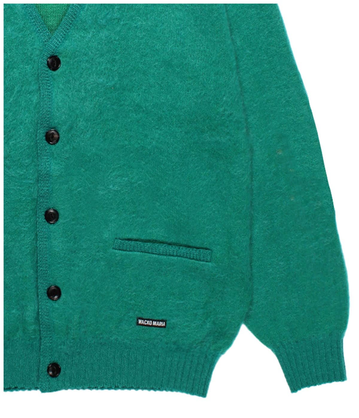 MOHAIR KNIT CARDIGAN【GREEN】｜WACKO MARIA｜MELTING POT