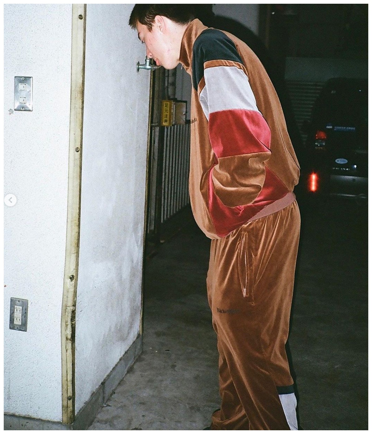 VELVETEEN TRACK PANTS【BROWN】｜WACKO MARIA｜MELTING POT（正規取扱