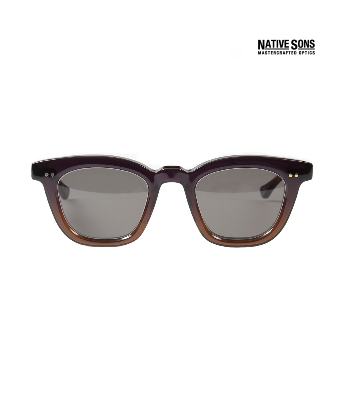 NATIVE SONS / GLASSES -KOWALSKI 47-【BROWN】｜WACKO MARIA