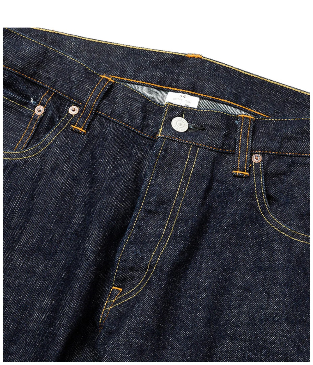 VINTAGE REPRODUCT TAPERED DENIM PANTS -ONE WASH-【INDIGO】