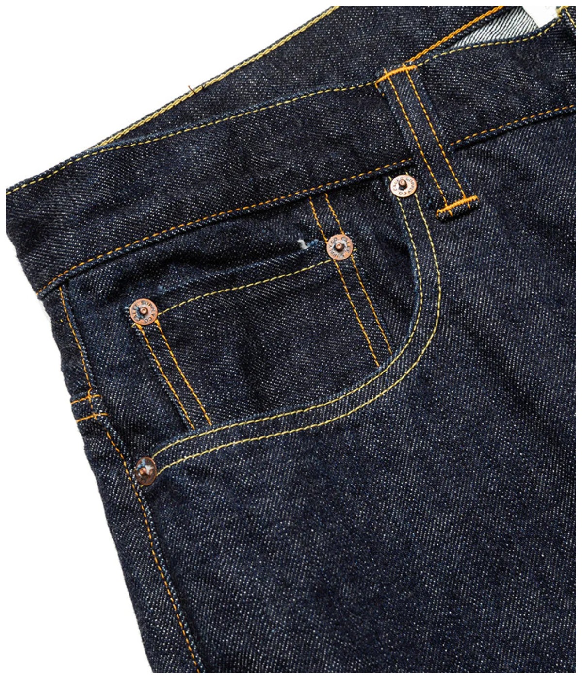 VINTAGE REPRODUCT TAPERED DENIM PANTS -ONE WASH-【INDIGO】