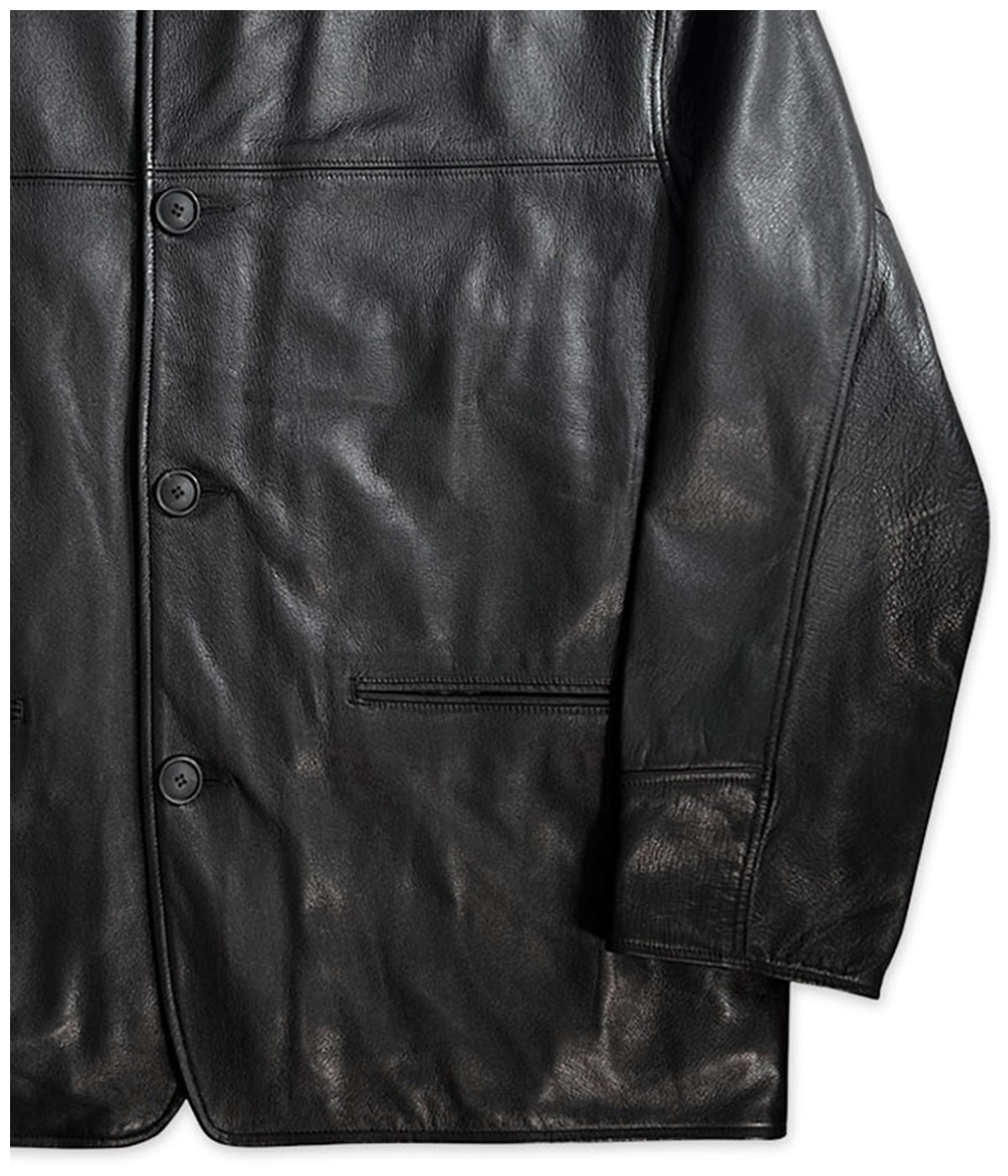 LEATHER HALF COAT【BLACK】｜EXODUS｜MELTING POT（正規取扱店・通販）