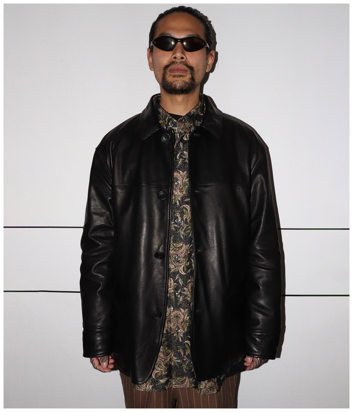 LEATHER HALF COAT【BLACK】｜EXODUS｜MELTING POT（正規取扱店・通販）