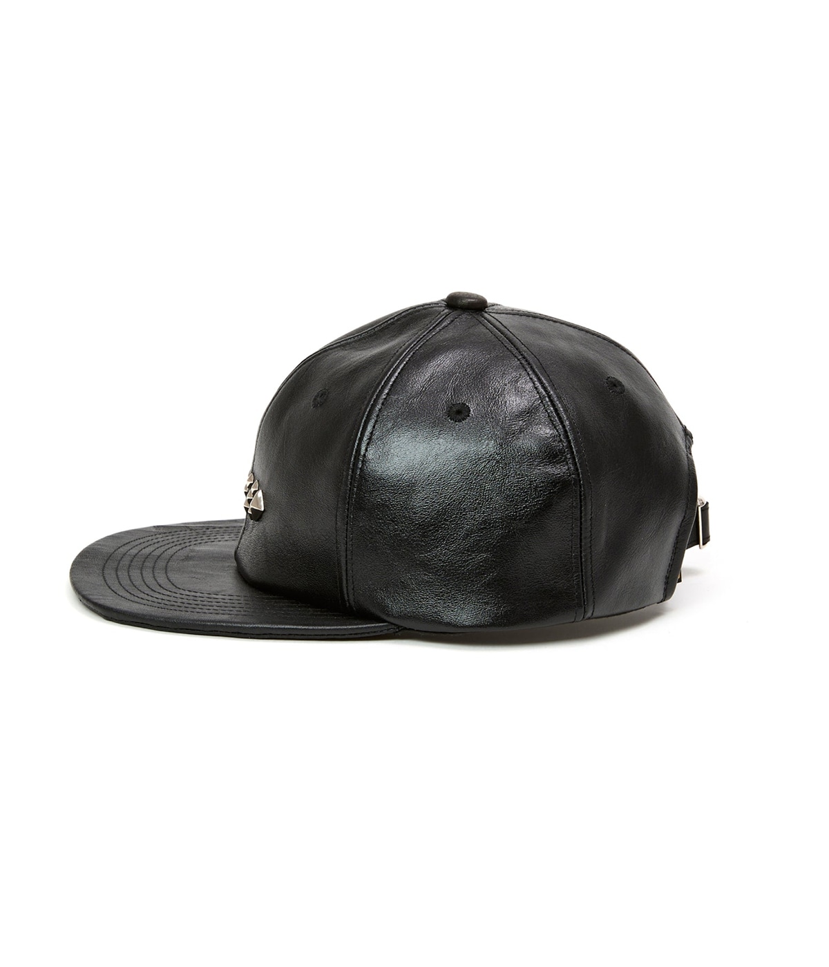 き*実様 ※ラストCALEE STUDS LEATHER SOLID CAP キ STUDS LEATHER SOLID CAP【BLACK】｜CALEE｜MELTING POT（正規取扱店