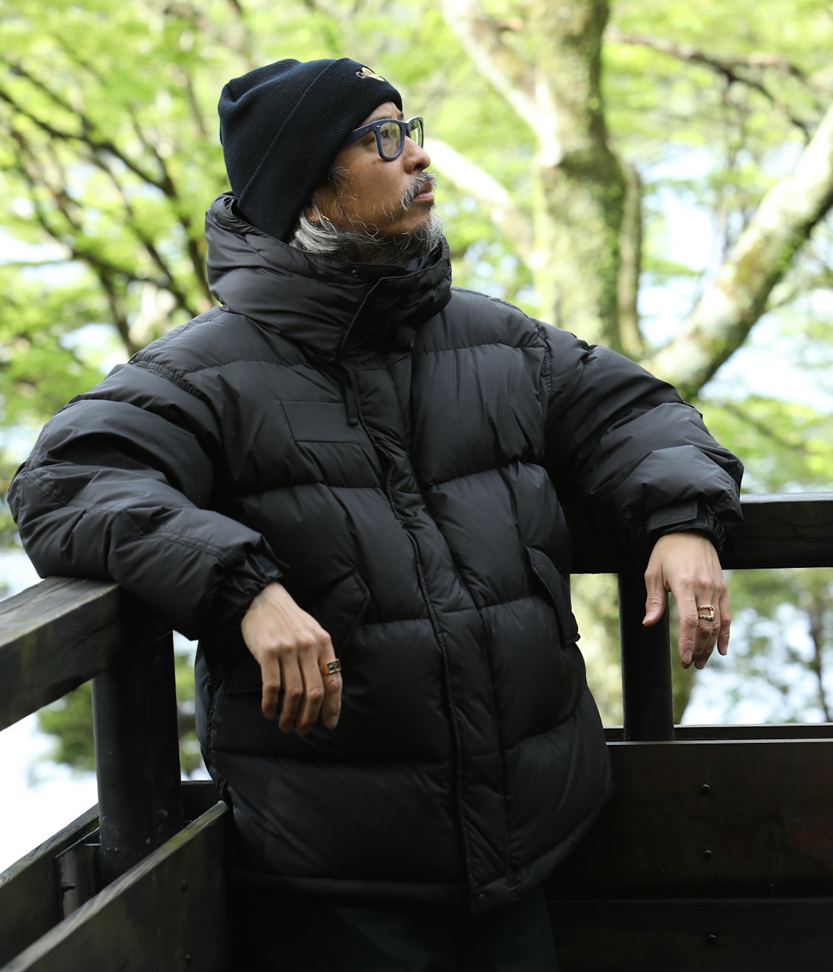 早い者勝ちChallenger 「HOODED DOWN JKT」 ブラック