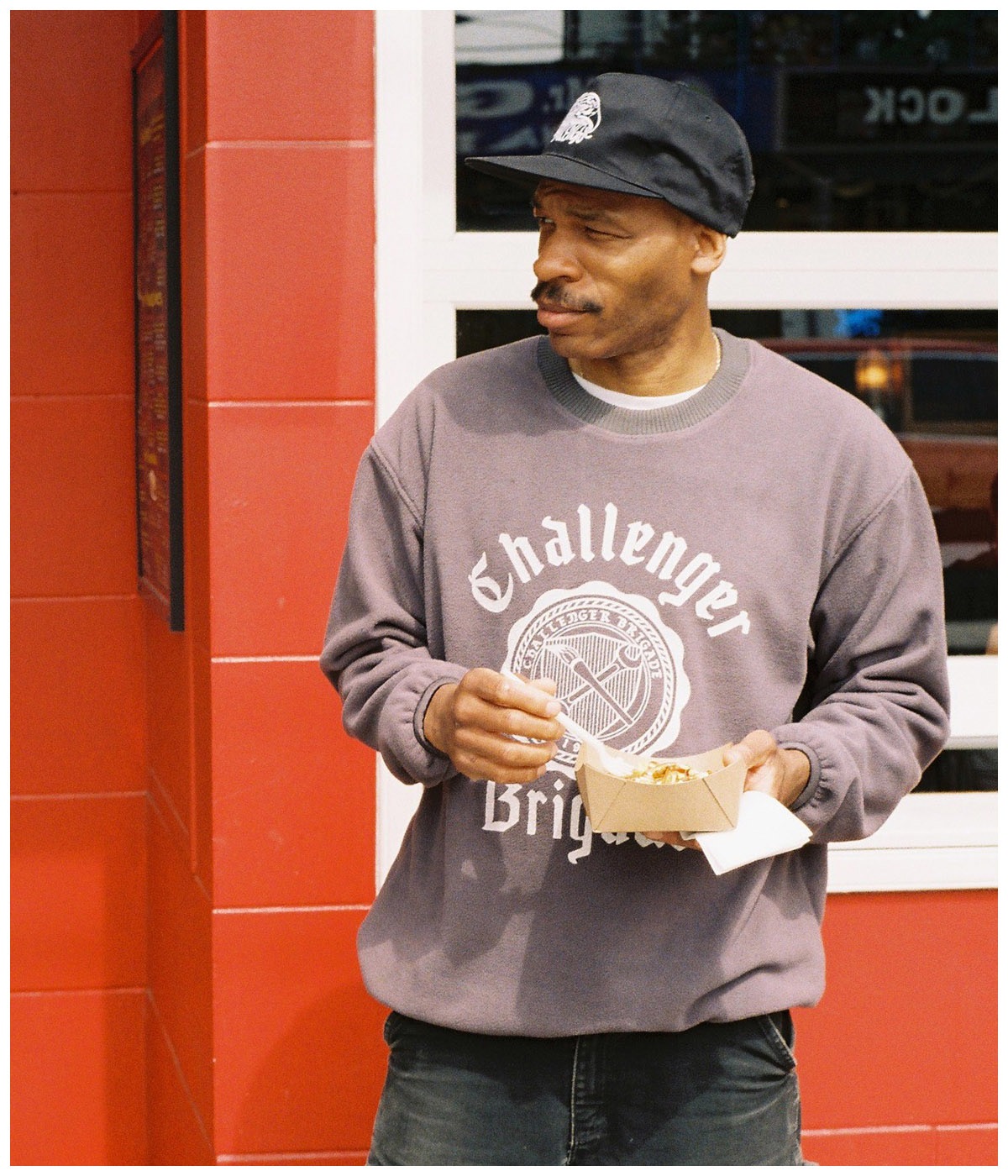 COLLEGE C/N FLEECE【CHARCOAL】