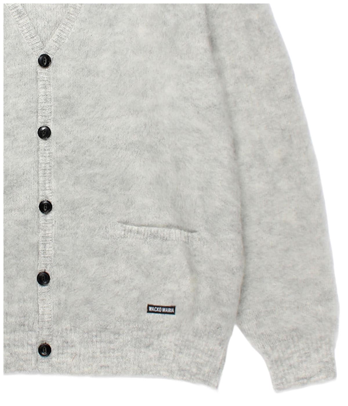 HEAVY MOHAIR KNIT CARDIGAN【WHITE】｜WACKO MARIA｜MELTING POT