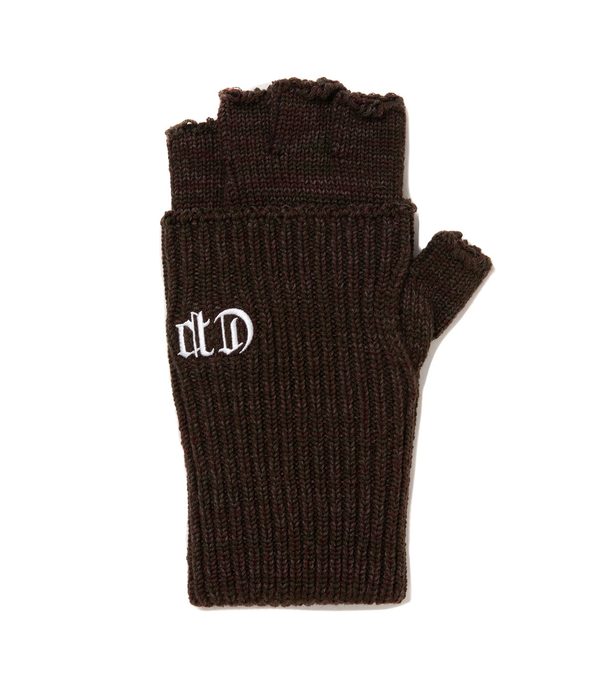 Knit Cuffed Fingerless Glove【MOSS MIX】｜COOTIE PRODUCTIONS