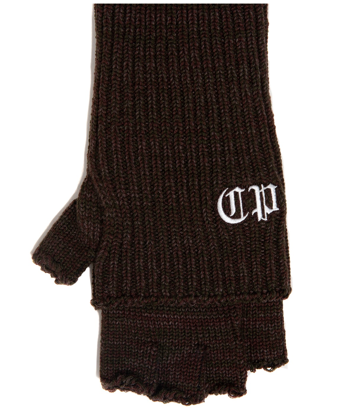 Knit Cuffed Fingerless Glove【MOSS MIX】｜COOTIE PRODUCTIONS