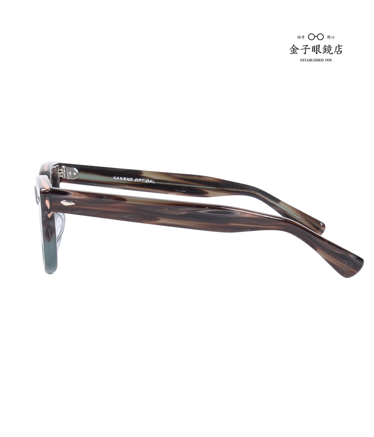 金子眼鏡 / GLASSES (TYPE-1)【BROWN】