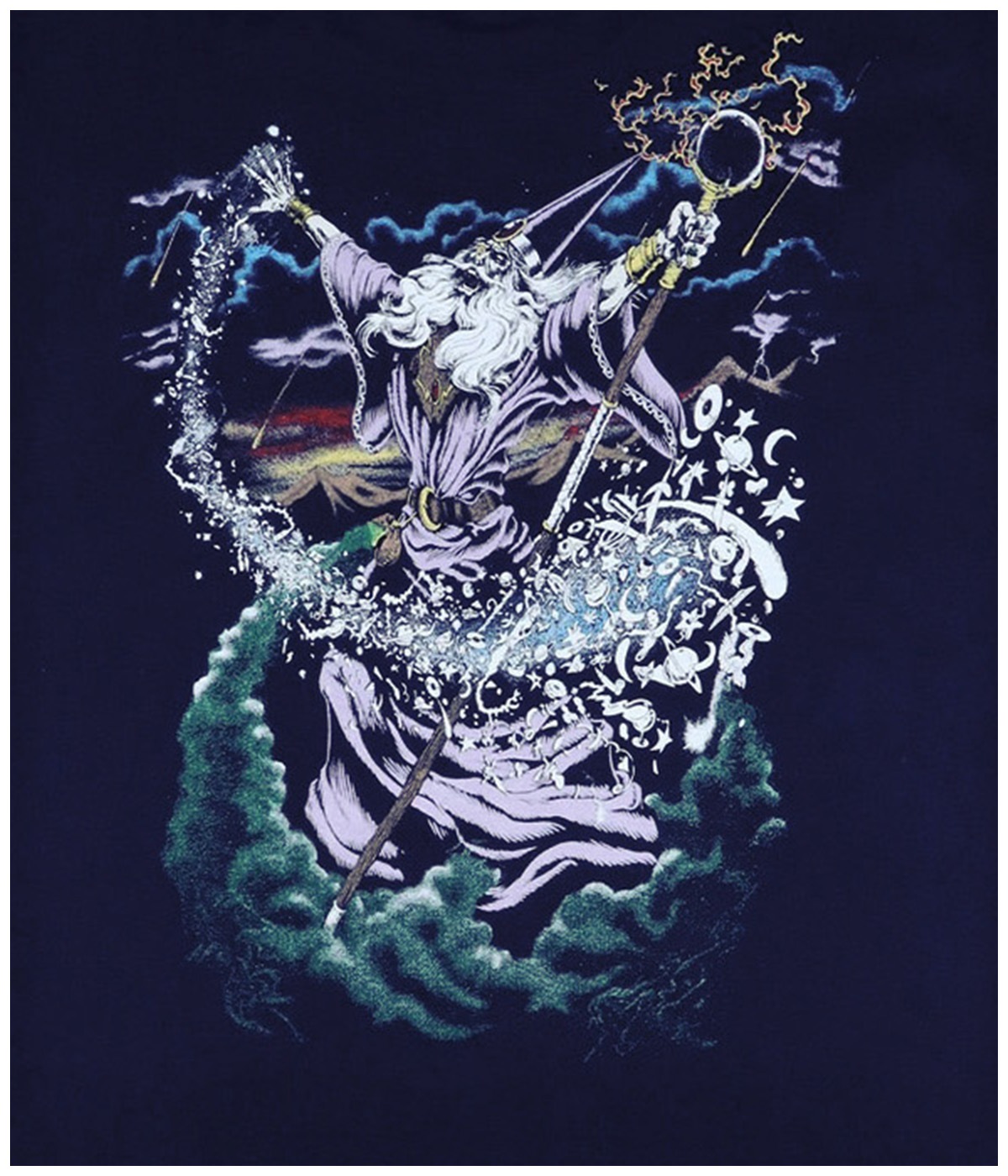 WIZARD T SHIRT【NAVY】