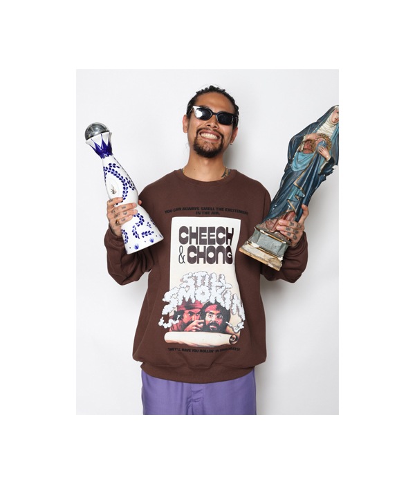 STILL SMOKIN / C/N SWEAT SHIRT (TYPE-1)【2 Colors Available】