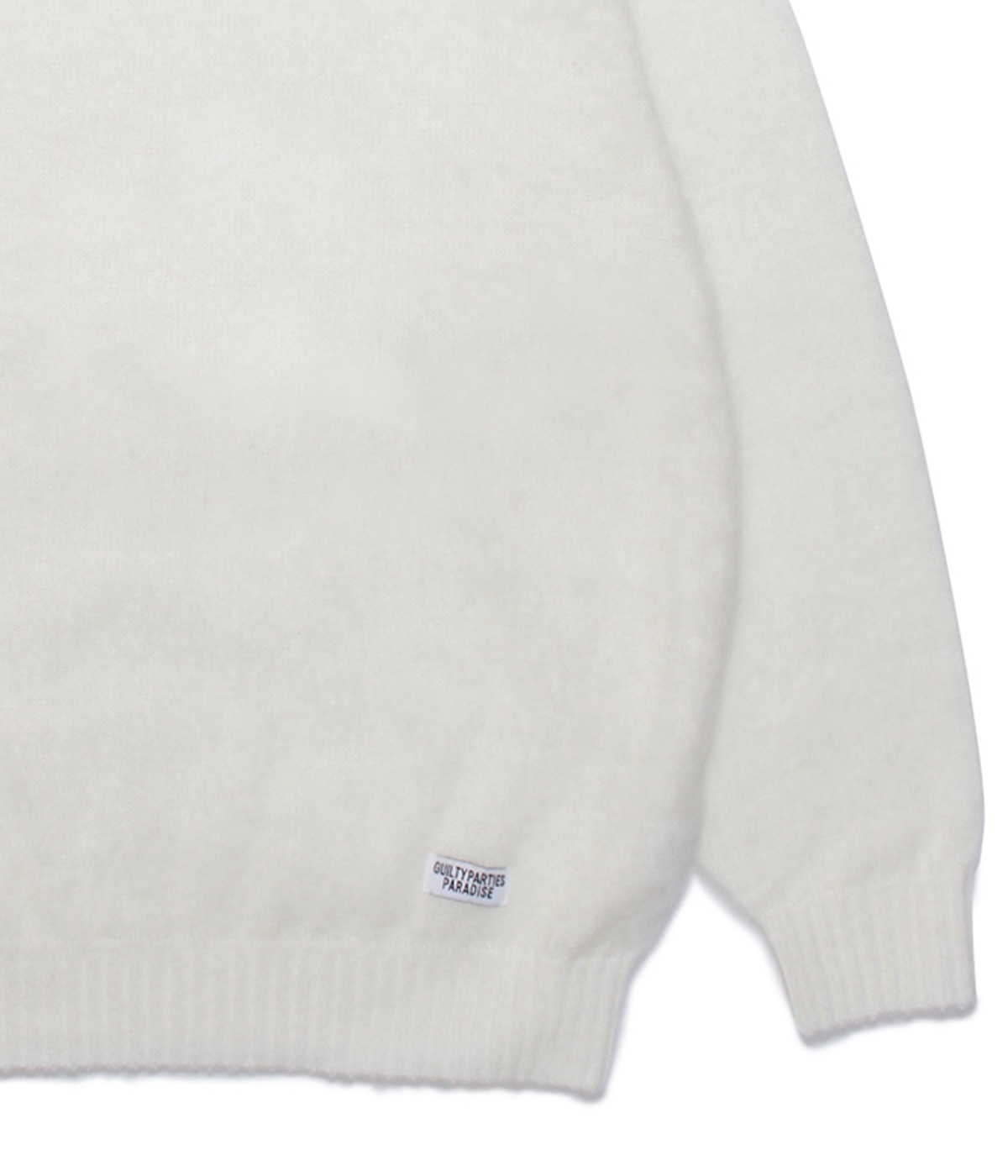 MOHAIR CREW NECK SWEATER【WHITE】｜WACKO MARIA｜MELTING POT