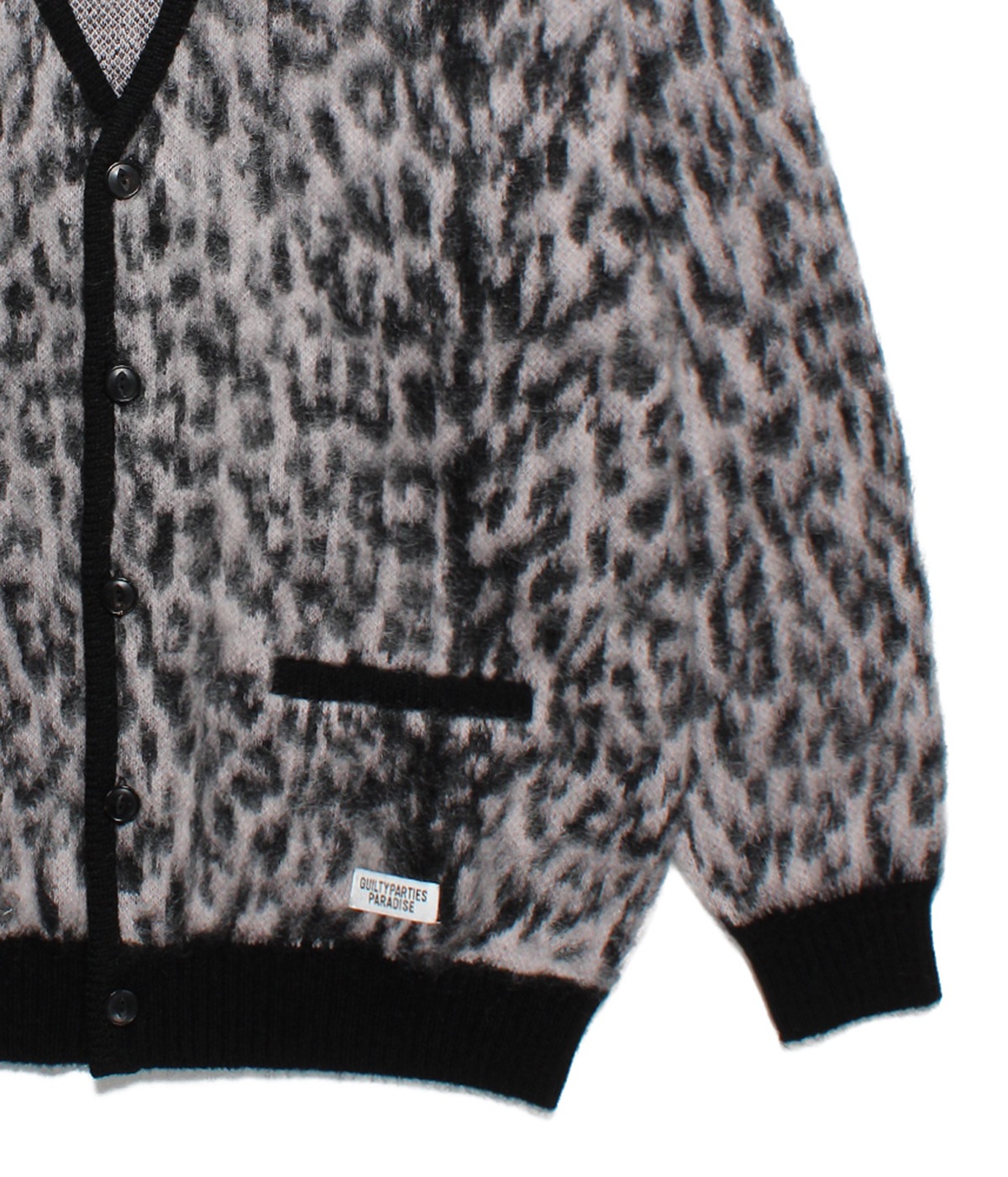 LEOPARD MOHAIR CARDIGAN【PINK】｜WACKO MARIA｜MELTING POT（正規