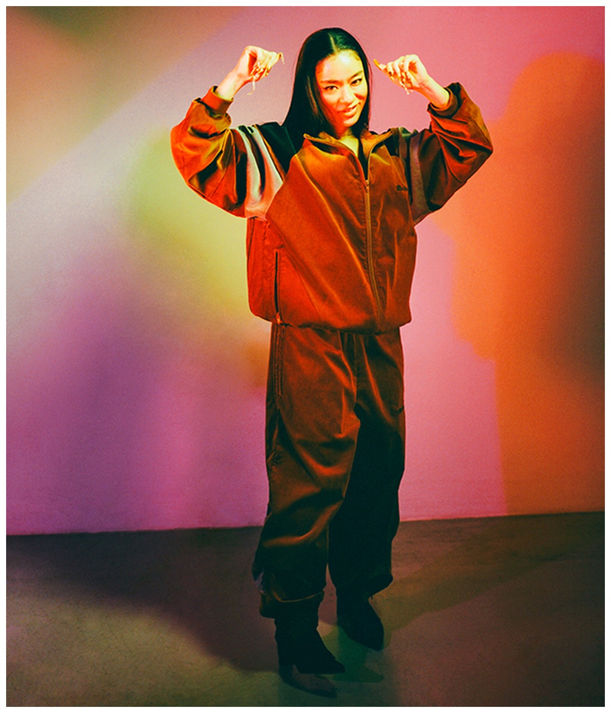 VELVETEEN TRACK JACKET【BROWN】｜WACKO MARIA｜MELTING POT